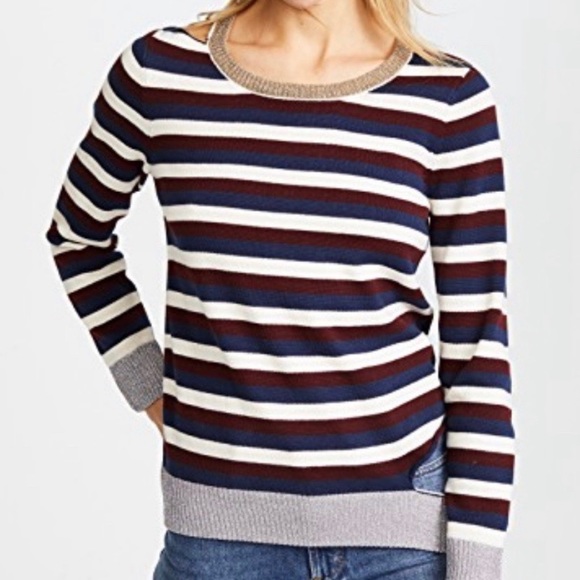 Chaser Deconstructed Striped Sweater Size M - Picture 2 of 6